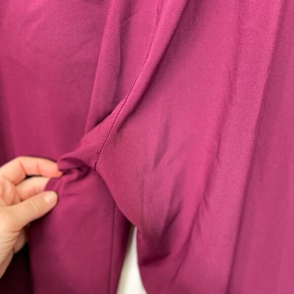 Women's Burgundy Cargo Pants - Picture 5 of 13